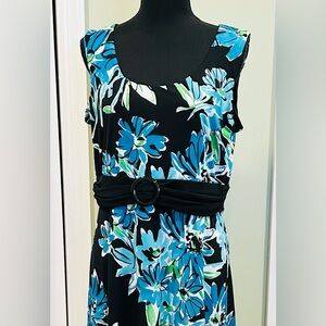 R&K Sleeveless Floral Print Dress